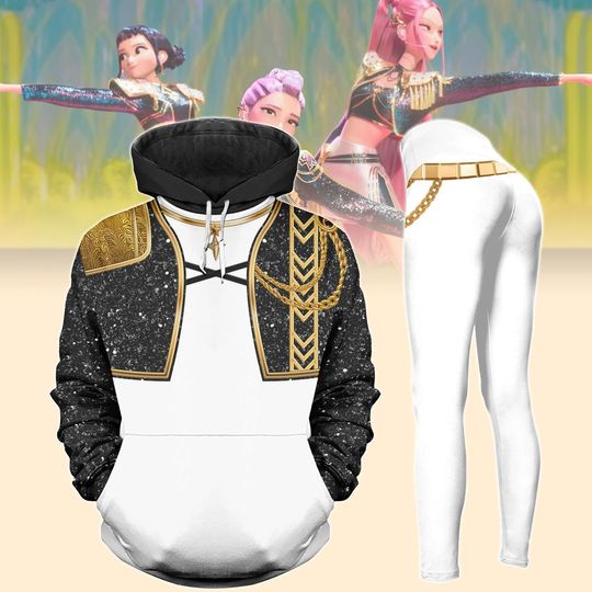 Rumi Kpop Demon Hunters Cosplay Costume, Golden Rumi Women Leggings, Kpop Huntrix Cosplay Hoodie, Huntrix Kpop Outfit, Halloween Gifts