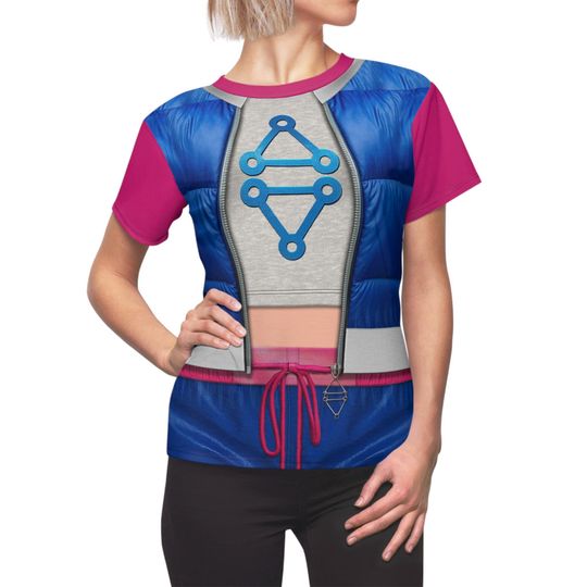 Z-O-M-B-I-E-S 4, Addison Wells Blue Vest Outfit, Women's Shirt, Disney Zombies 4 Cosplay, Dawn of the Vampires Costume, Halloween Apparel