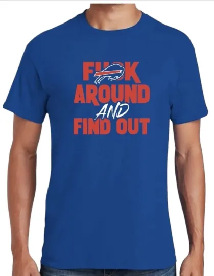 Discover Buffalo Football F Around and Find Out Men's Cotton T-Shirt , Gift for Fan