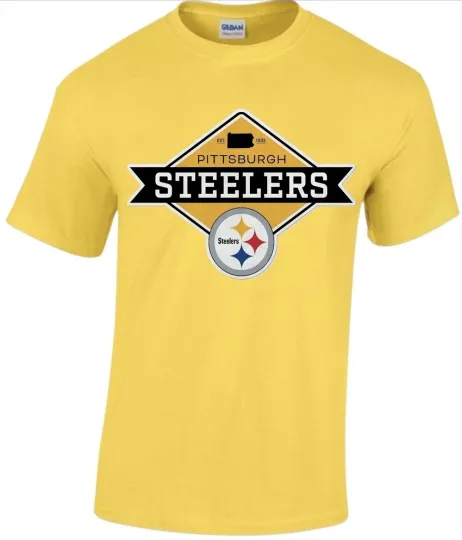 Discover Pitssburrgh Men's T-Shirt White or Black or Yellow , Gift for Fan