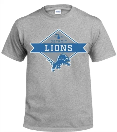 Discover Detroit Logo  Men's T-Shirt White or Black or Gray , Gift for Fan