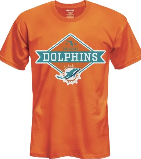 Discover Miami Logo Men's Cotton T-Shirt Orange, Black, or White , Gift for Fan