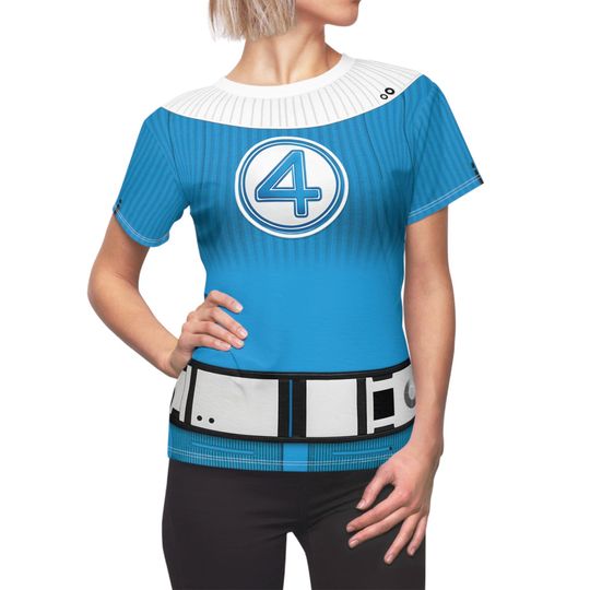 Invisible Woman Costume, Susan Storm, The Fantastic Four Cosplay, FF Member Suit Team Tee, Marvel Superhero Outfit, MCU Fan Gifts, Comic Con