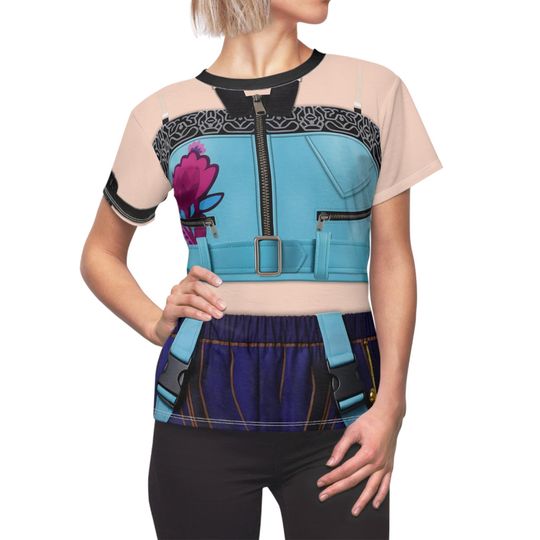 Discover Kpop Blue Style Cosplay Costume, IdoI Girls Group Women's Shirt, K-Pop Star Shirt, Rapper Outfit, Anime Roleplay Team, Halloween Party Tee