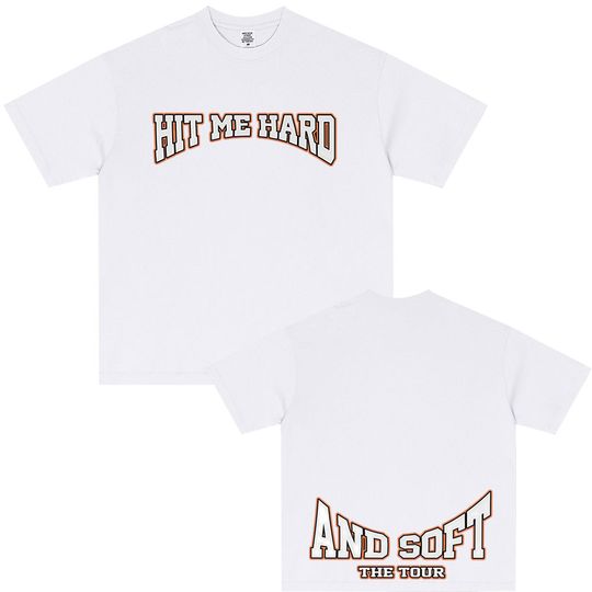 Discover Hit Me Hard and Soft Tour 2025 Hot Sale Fan T Shirt Men Women Fashion Pop Music T-shirts Casual Oversized Short Sleeve T-shirt