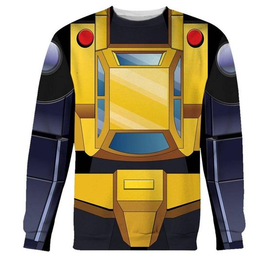 Discover Bumblebee Halloween Cosplay Hoodie,Transformers Autobots All Over Print Shirt,Transformers Rise Of the Beasts Movie Halloween Outfit Costume