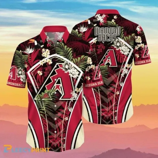 Discover Arizonna Diamondbacks MLB Flower Hawaiian Shirt Impressive Gift For Fans