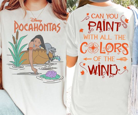 Retro 2-Sided Disney Pocahontas Shirt, Funny Meeko Afternoon Dreaming Tshirt