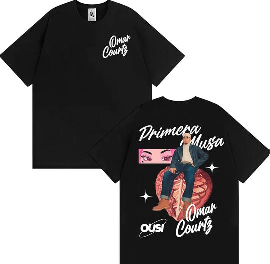 Discover Omar Courtz Primera Musa Album 2025 Graphic T-shirt Fashion Hip Hop Pop Music T Shirts Men Women Summer Tops 100% Cotton T Shirt