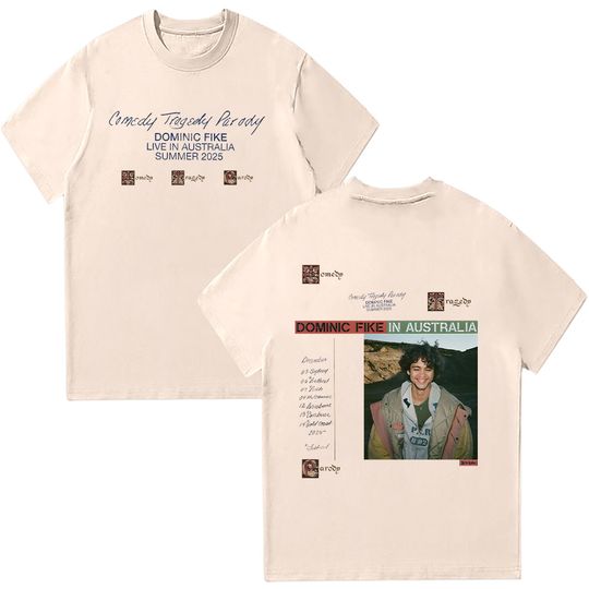 Discover Dominic Fike Comedy Tragedy Parody Live Summer 2025 Graphic T Shirts T-shirt Hip Hop Style Short Sleeve Men Women Cotton Clothes