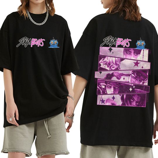 KPop Demon Hunters Saja Boys Derpy Tiger Graphic T-shirts Men Women Cotton TShirt Fashion Hip Hop Harajuku Short Sleeve T-shirts