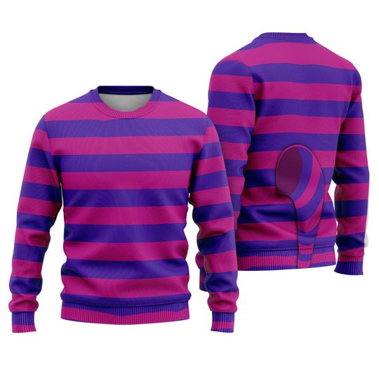 Discover Cheshire Cat Full Print Alice in Wonderland Halloween Cosplay Sweatshirt