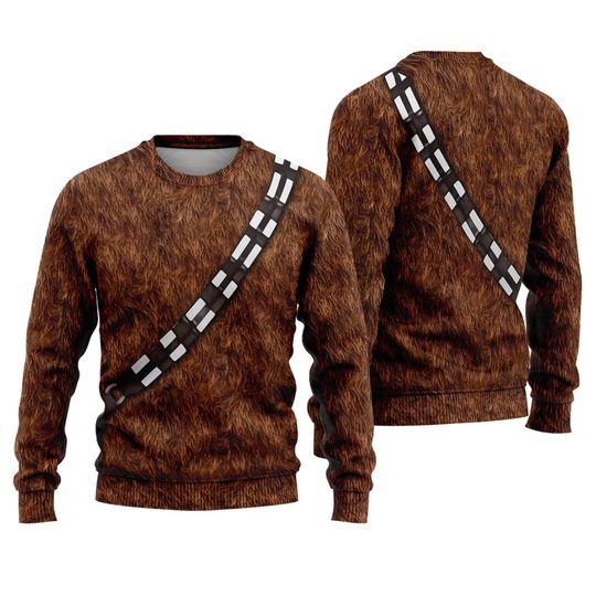 Discover Chewbacca 3D Full Over Print Hoodie, Star Wars CheatBacca Halloween Sweatshirt, Wookiee Warrior Tee, Family Group Halloween Costume