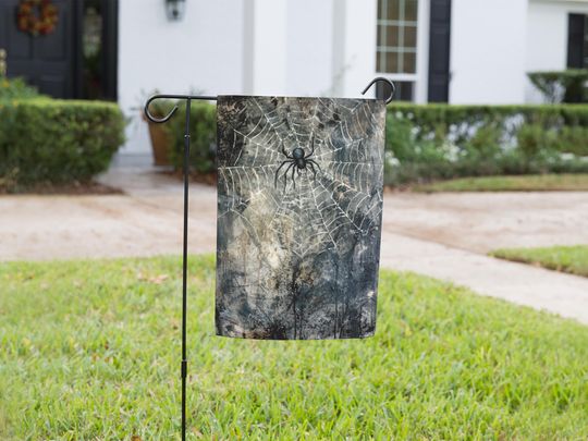 Discover Halloween Garden Flag, Statement Flag for Front Lawn, Garden Decor, Halloween Garden Banner, Spooky Garden Decor, Halloween Party Decoration