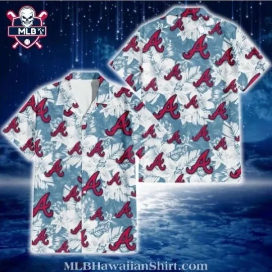 Discover Sky Blue Palm Atlanta Braves Hawaiian Shirt Size S-5XL