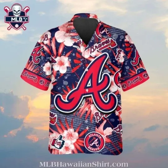 Discover Island Icons Atlanta Braves Hawaiian Shirt – Colorful Emblem Mix