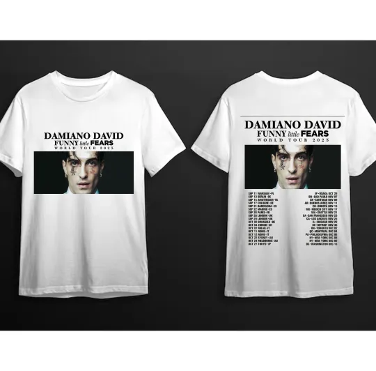 Damiano David Funny Little Fears World Tour 2025  Unisex T-Shirt