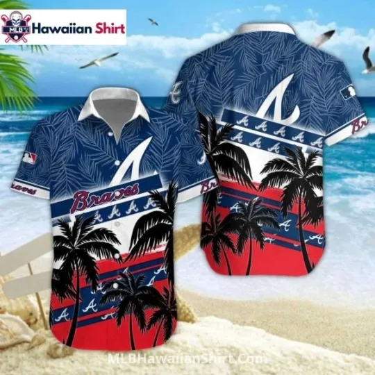 Discover Leaf Stripe Brraaves Hawaiian Shirt With Coastal Sail Vibe, Gift for Fan