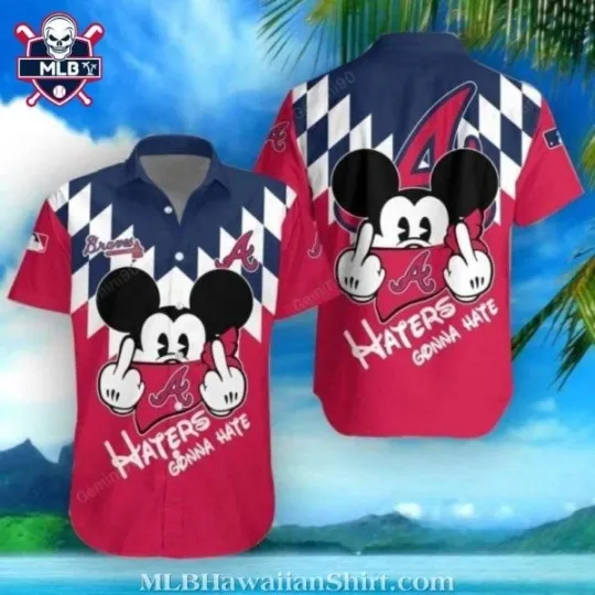 Discover Mickey Graphic Haters Gonna Hate Atlanta Baseball Hawaiian Shirt, Gift for Fan