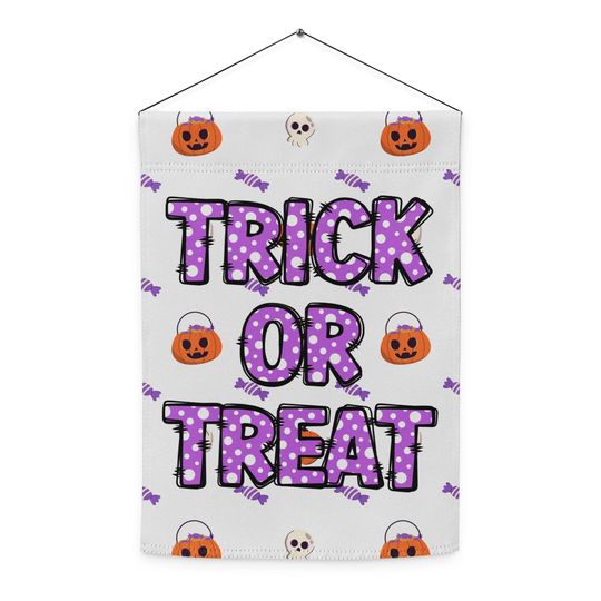 Discover Halloween Garden Flag: Skeleton & Pumpkin - Neon Fall Decor