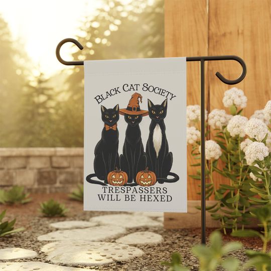 Discover Halloween No Soliciting Garden Flag, Go Away Garden Flag, Halloween Garden Flag, Fall Garden Flag, No Solicitors Sign, Funny Welcome Sign
