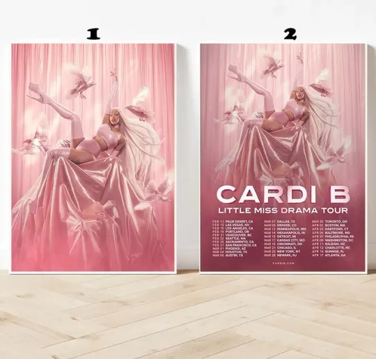 Discover Cardi B Little Miss Drama Tour 2026 North America Schedule  Poster