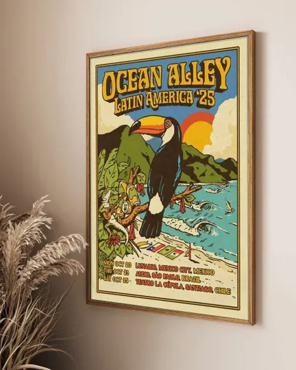 Ocean Alley Oct 20 2025 Mexico Tour Poster