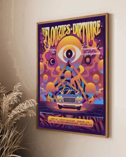 Discover The Floozies Dirtwire Colorado September 2025 Tour Poster