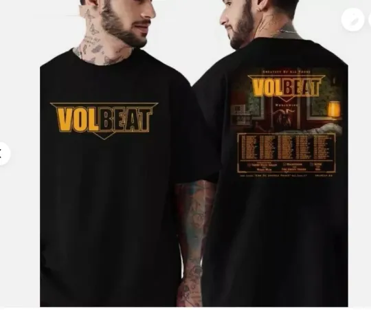 Discover Volbeat Greatest Of All Tours 2025 Worldwide God Of Angels T-Shirt