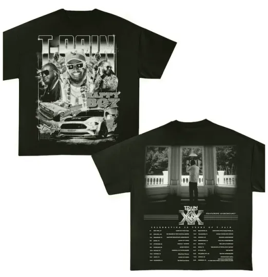 Discover T-Pain TP20 tour celebrating 20 years of his music career 2025 Tour T-Shirt.