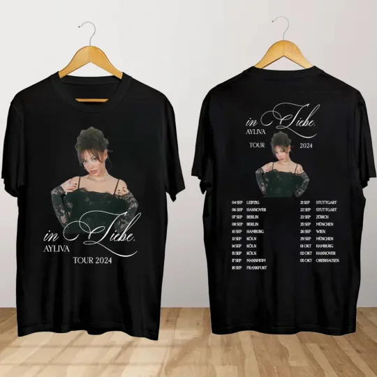 Discover Ayliva In Liebe Tour 2024 Shirt, Ayliva Concert Shirt, In Liebe Tour 2024 Shirt