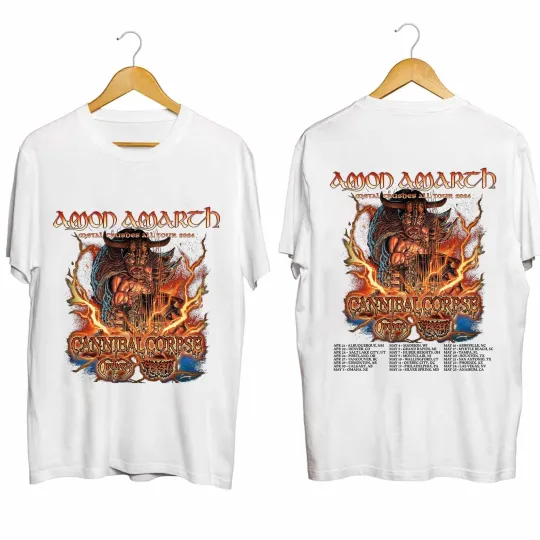 Amon Amarth Band Shirt, Metal Crushes All Tour 2024 Shirt