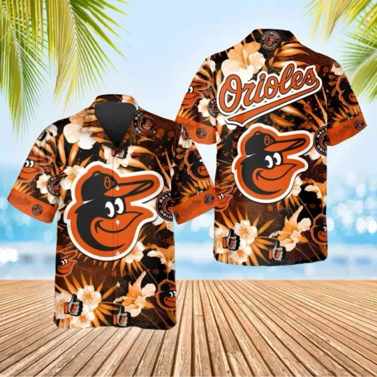 Discover Baltimore Baseball Floral Island Hawaiian Shirt Summer Aloha, Gift for Fan
