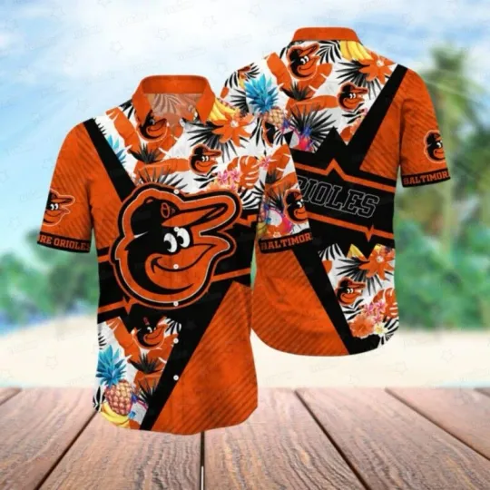 Discover Baltimore Baseball Tropical Blaze Hawaiian Shirt Summer Aloha, Gift for Fan