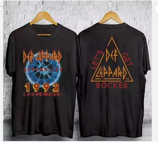 Discover Vintage 1992 Def Leppard Concert Adrenalize 1992 World Tour T-shirt