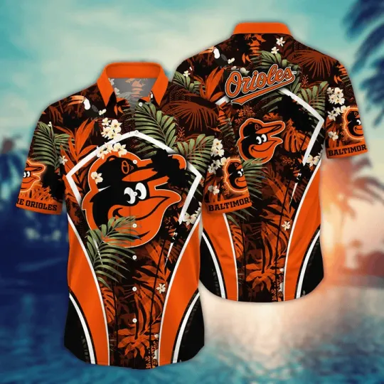 Discover Baltimore Baseball Jungle Glow Hawaiian Shirt Summer Aloha, Gift for Fan