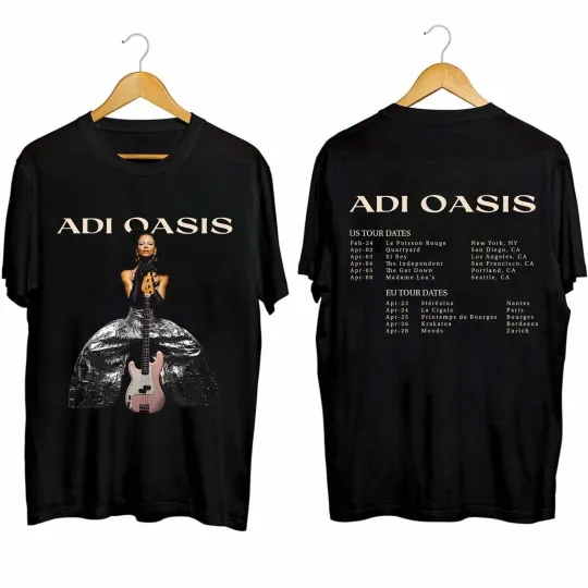 Discover Adi Oasis 2024 Tour Shirt, Adi Oasis Fan Shirt, Adi Oasis 2024 Concert Shirt