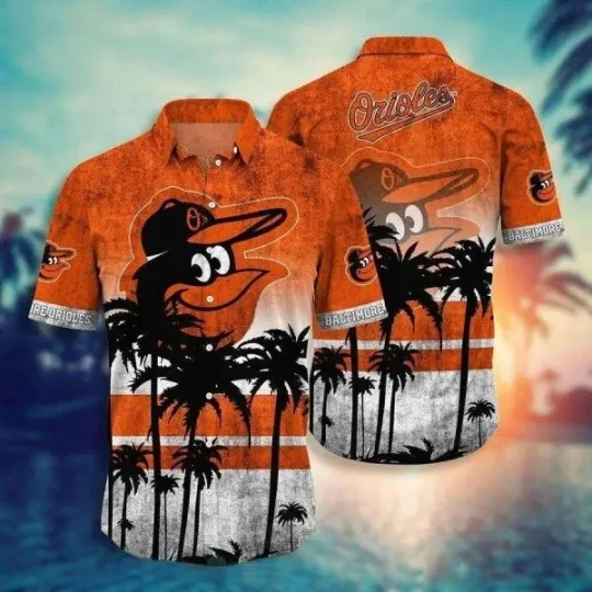 Discover Baltimore Baseball Hawaiian Shirt Vintage Tropical, Gift for Fan