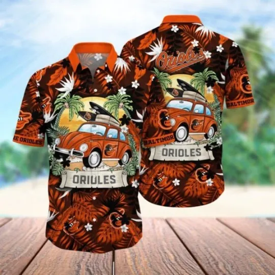 Discover Baltimore Baseball Hawaiian Shirt Sunshinetime Beach Shirt, Gift for Fan