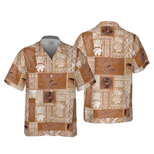 Discover Baltimore Baseball Pineapple Patch Hawaiian Shirt Summer Aloha, Gift for Fan