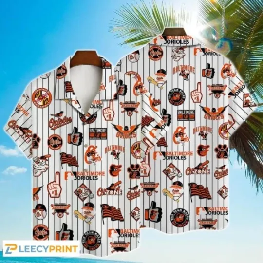 Discover Baltimore Baseball MLB 3D Print Hawaiian Shirt For Real Fans, Gift for Fan