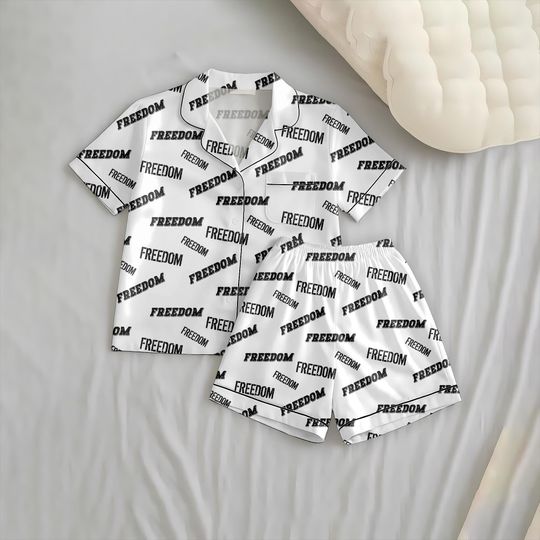Freedom Charlie Kirk Pajamas Set, Turning Point USA Shirt, Human Right Merch, Political Pjm