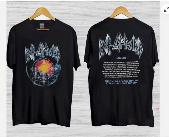 Discover Def Leppard Pyromania Summer Tour 2025 Unisex T-Shirt