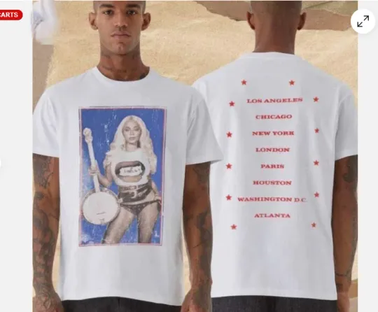 Discover Beyonce Cowboy Carter Tour 2025 Cities List Merchandise T-Shirt