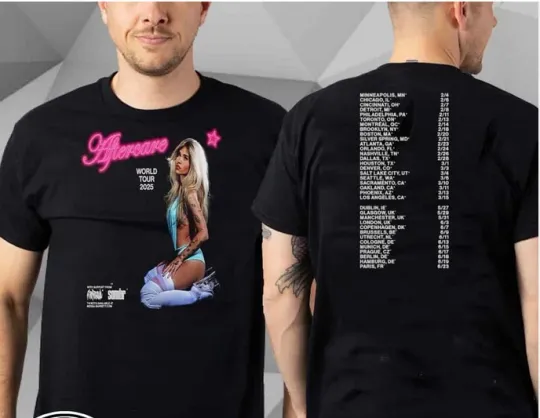 Discover Baby Cowboy Aftercare World Tour List 2025 Two Sides Essential Unisex T-Shirt