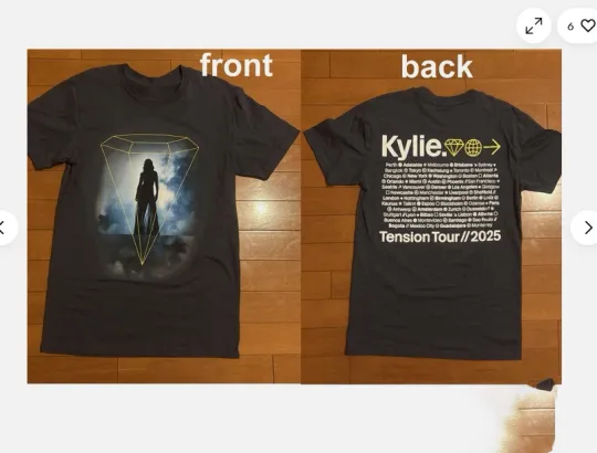 Discover 2025 Kylie Minogue Tension Tour Shirt Merch