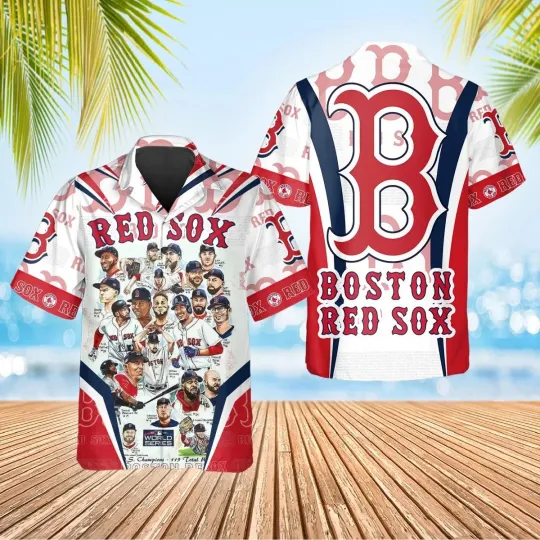 Discover Boston Baseball All-Stars Tribute Summer Aloha Unisex Hawaiian Shirt, Gift for Fan