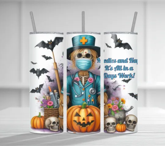Discover Halloween Nurse Tumbler Wrap, Sublimation