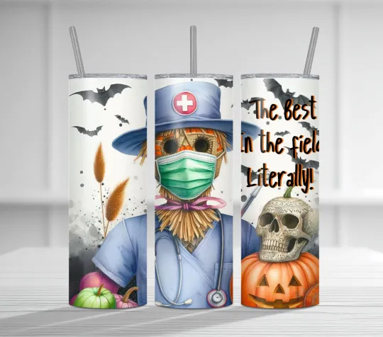 Discover Halloween Nurse Tumbler Wrap, Sublimation