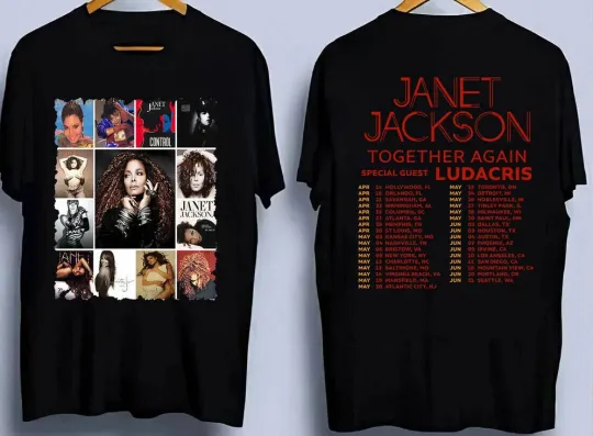 Discover Janet Jackson Together Again Tour 2023 Both Sides t shirt